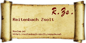 Reitenbach Zsolt névjegykártya